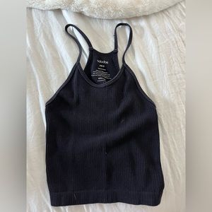 Small/ extra small ribbed black tank in great condition!